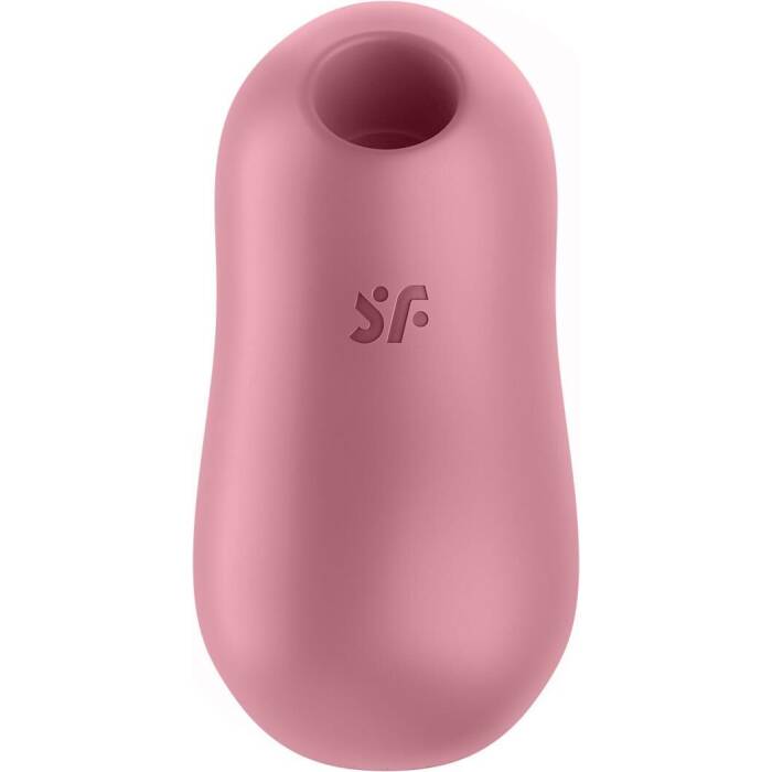 Вакуумний стимулятор із вібрацією Satisfyer Cotton Candy Light Red