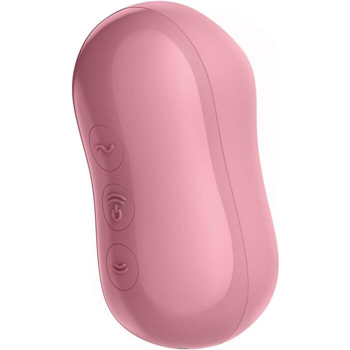 Вакуумний стимулятор із вібрацією Satisfyer Cotton Candy Light Red