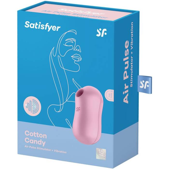 Вакуумний стимулятор із вібрацією Satisfyer Cotton Candy Lilac