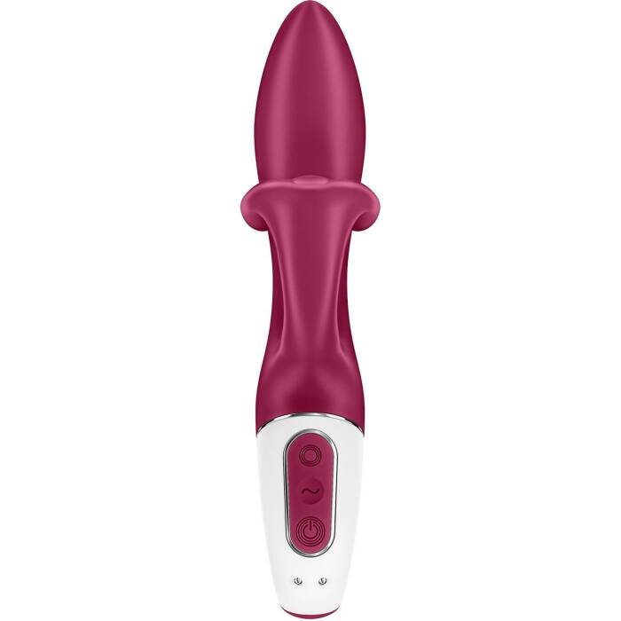 Вібратор-кролик із потрійним відростком Satisfyer Embrace me Berry, 2 мотори, діаметр 3,6 см