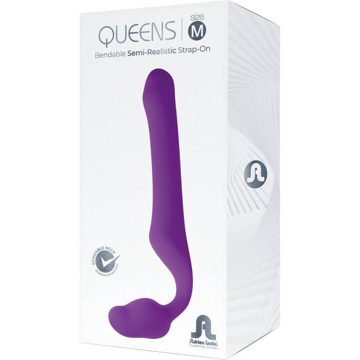 Безремінний страпон Adrien Lastic Queens M, регульований вигин, діаметр 3,4 см