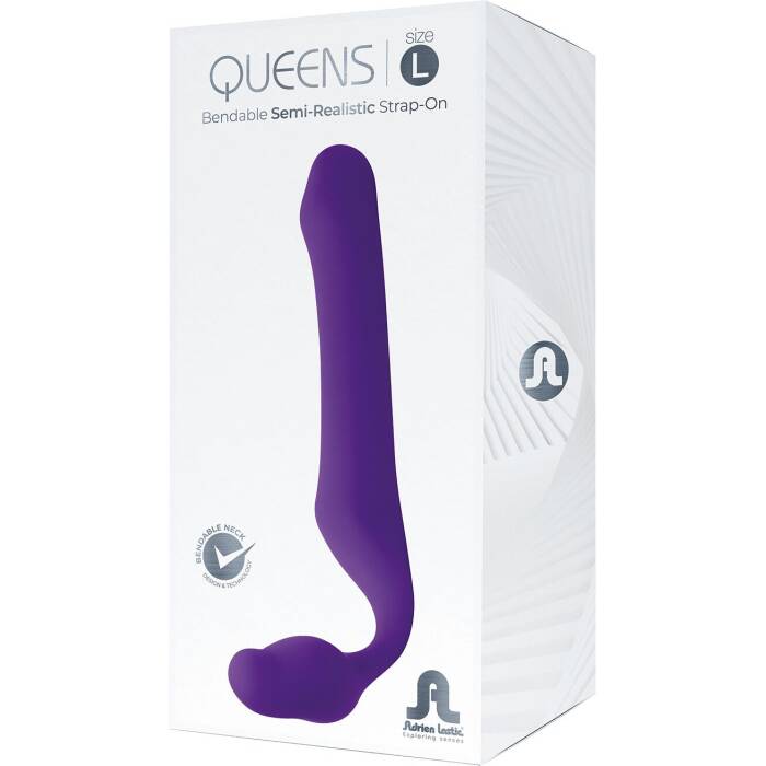 Безремінний страпон Adrien Lastic Queens L, регульований вигин, діаметр 3,8 см