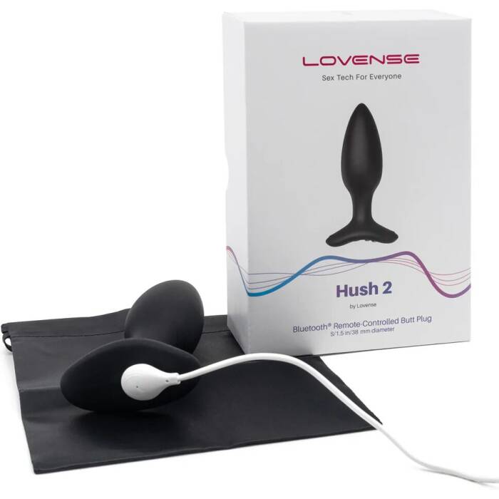 Анальна смарт-вібропробка Lovense Hush 2, розмір S