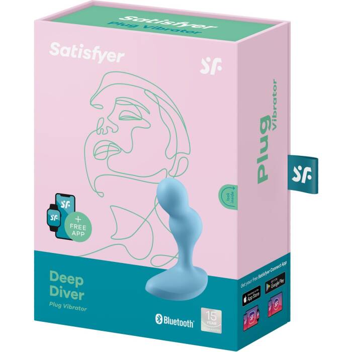 Смарт масажер простати Satisfyer Deep Diver Light Blue