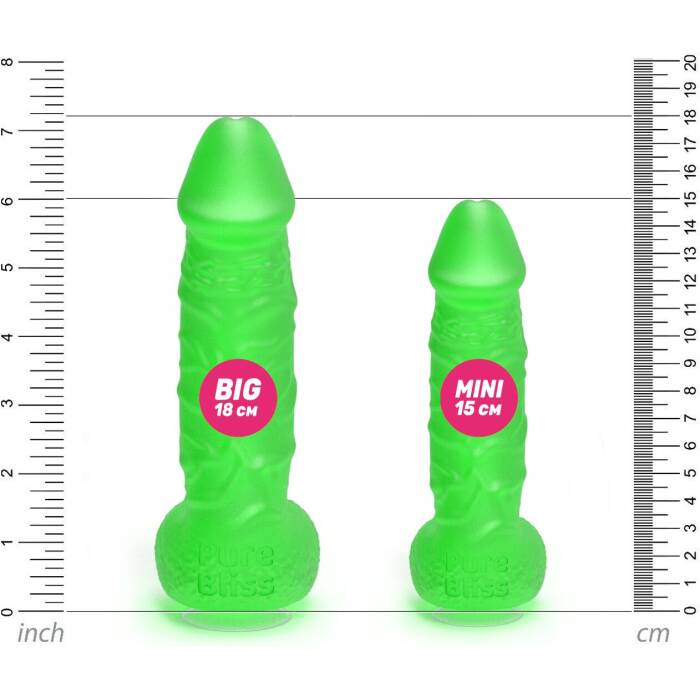 Крафтове мило-член із присоскою Pure Bliss MINI Green, натуральне