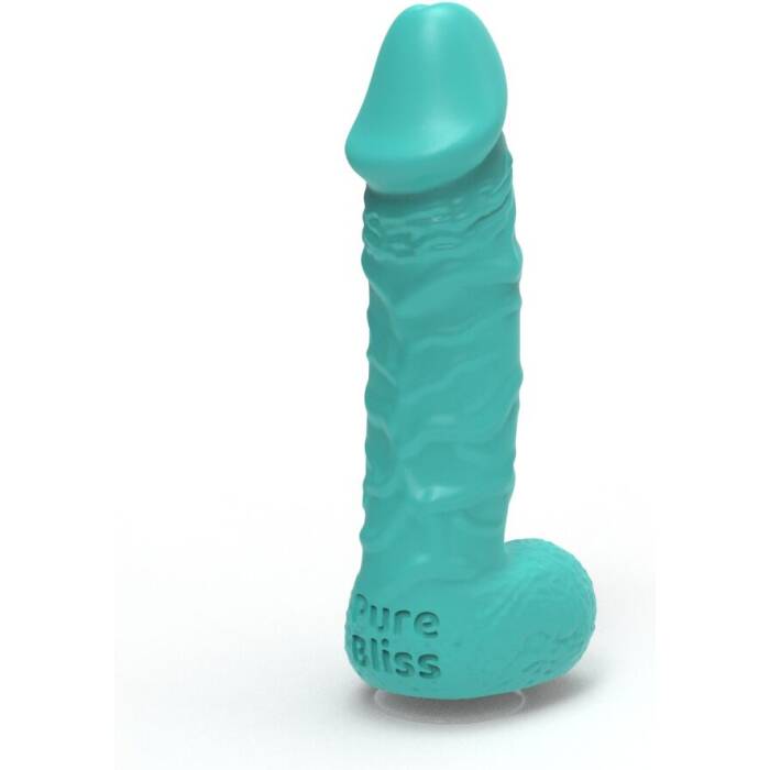 Крафтове мило-член із присоскою Pure Bliss MINI Turquoise, натуральне