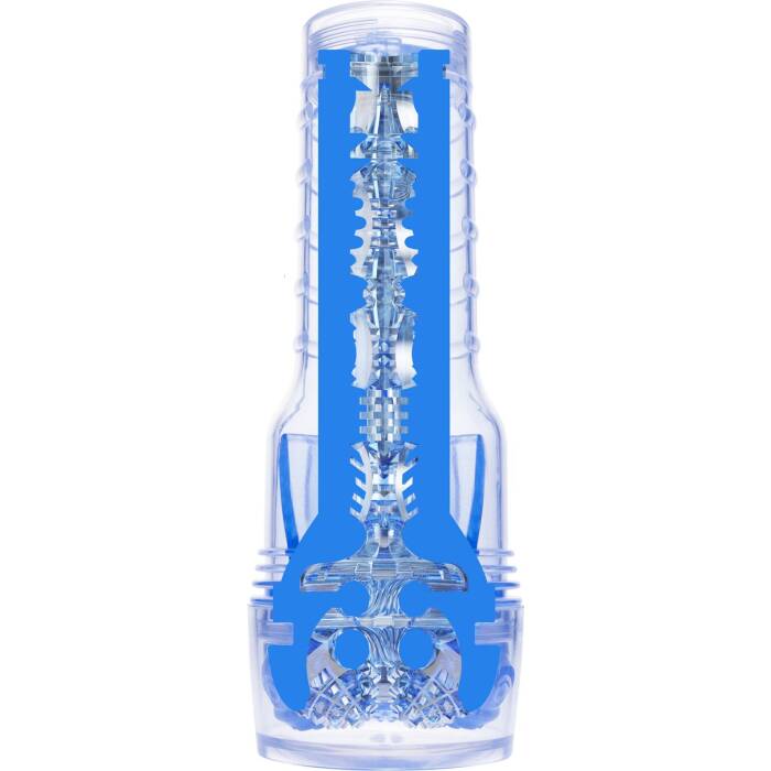 Мастурбатор Fleshlight Turbo Core Blue Ice, оральний секс (глибоке горло)