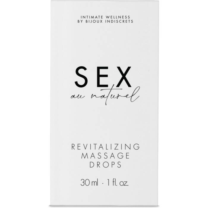 Відновлювальні краплі для масажу Bijoux Indiscrets Sex au Naturel — Revitalizing Massage Drops