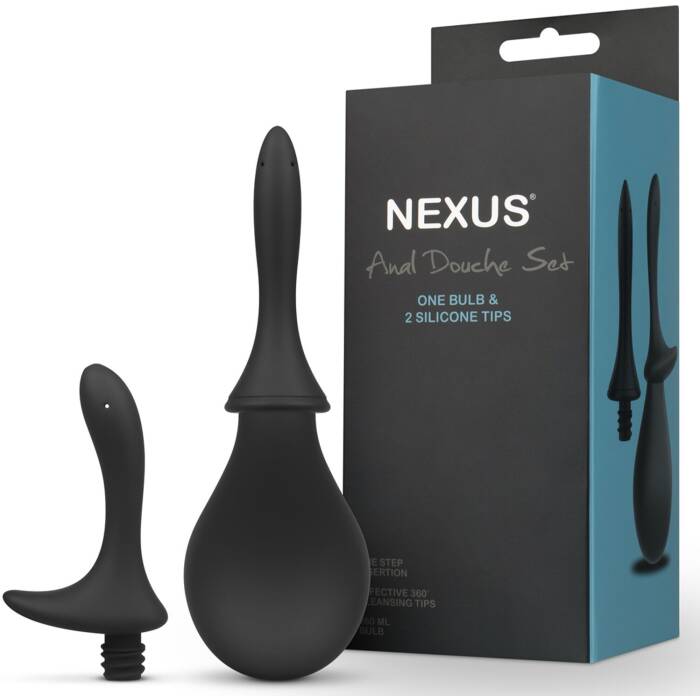 Анальний душ із двома насадками Nexus ANAL DOUCHE SET 260 ml