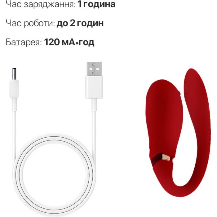 Смартвібратор для пар Zalo — Fanfan Bright Red