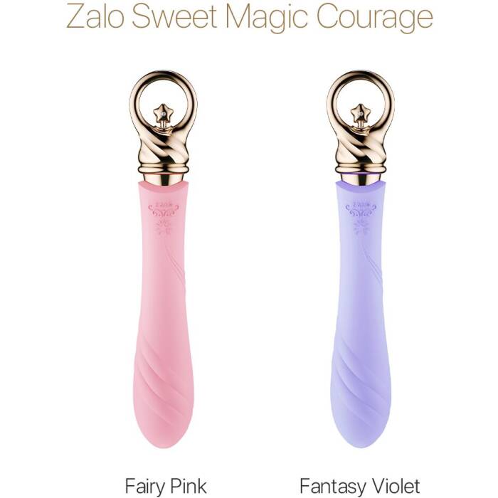 Вібратор для точки G із підігрівом Zalo Sweet Magic - Courage Fairy Pink