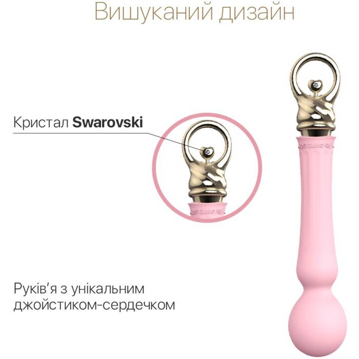 Вібромасажер із підігрівом Zalo Sweet Magic - Confidence Wand Fairy Pink