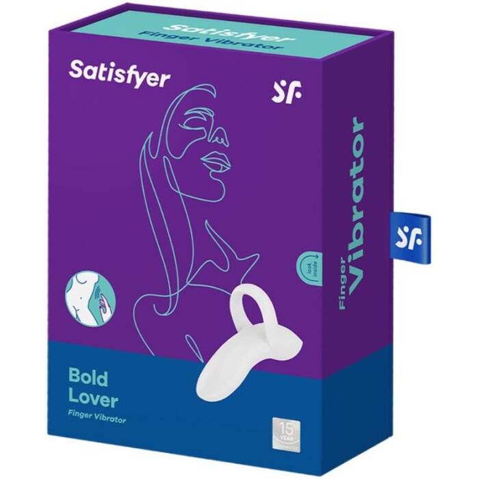 Вібратор на палець Satisfyer Bold Lover White, гнучкий