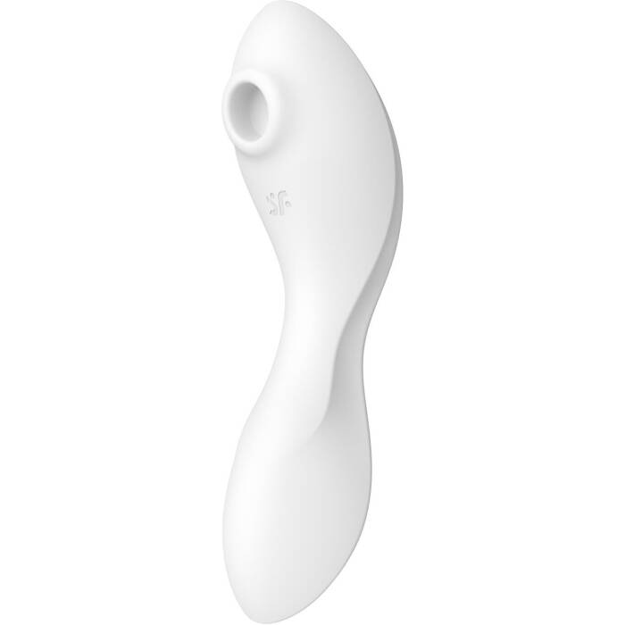 Вакуумний смарт-стимулятор із вібрацією Satisfyer Curvy Trinity 5 (White), керування зі смартфона