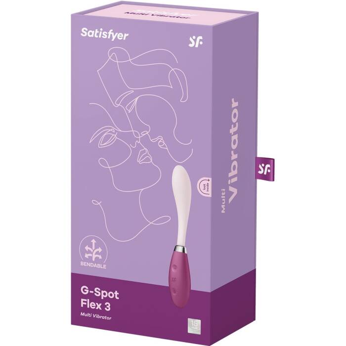 Вібратор Satisfyer G-Spot Flex 3 Red, гнучкий стовбур із фіксацією положення