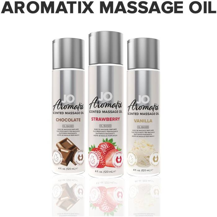 Натуральна масажна олія JO Aromatix Massage Oil Strawberry 120 мл