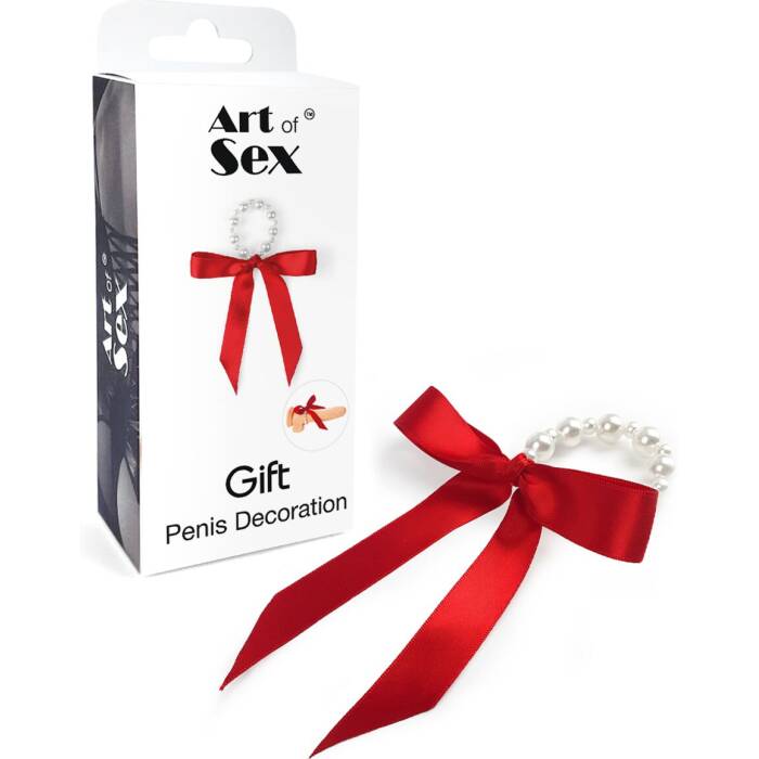 Прикраса на пеніс із перлинами «Подарунок» Art of Sex - Gift