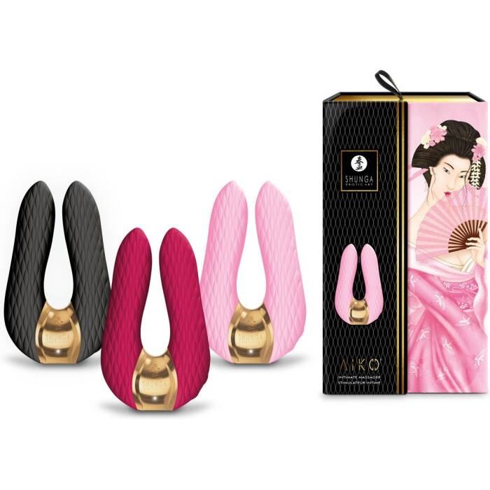 Вібратор для клітора Shunga Aiko Light Pink, гнучкі кінчики