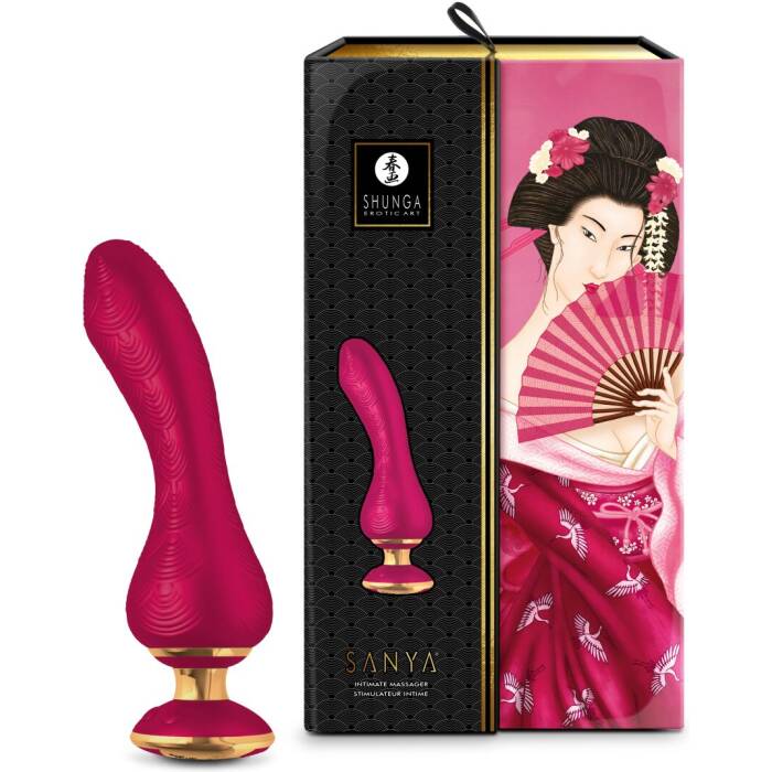 Вібратор для точки G Shunga Sanya Raspberry, гнучкий стовбур