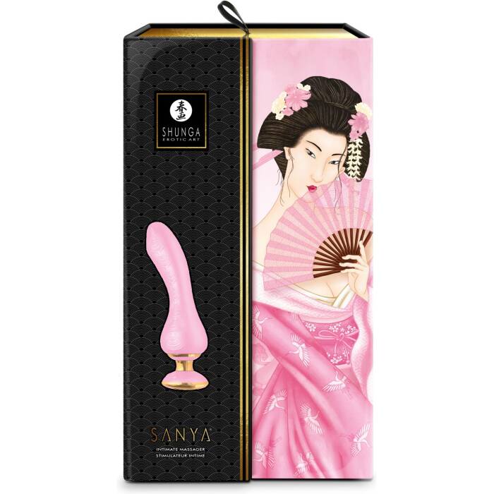 Вібратор для точки G Shunga Sanya Light Pink, гнучкий стовбур