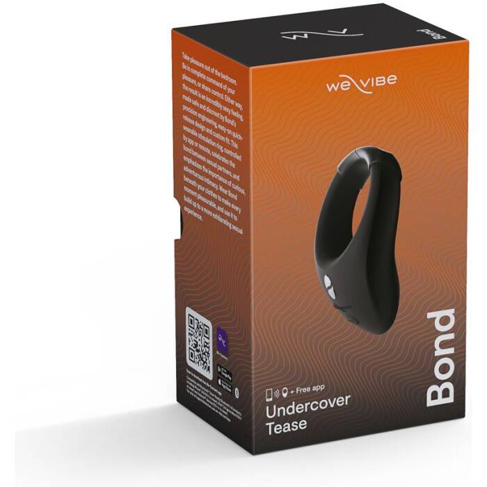 Ерекційне смарт-віброкільце під одяг We-Vibe Bond з регулюванням розміру, стимуляція промежини