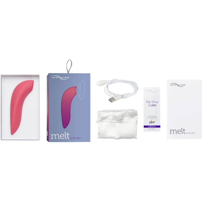 Вакуумний смарт-стимулятор для пар Melt by We-Vibe Coral, зручно поєднувати з проникним сексом