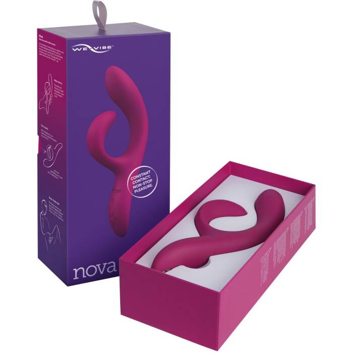 Смарт вібратор-кролик We-Vibe Nova Fuchsia, ергономічний, регульований кут нахилу стовбура