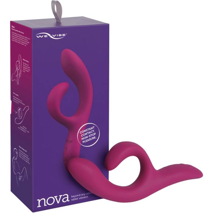 Смарт вібратор-кролик We-Vibe Nova Fuchsia, ергономічний, регульований кут нахилу стовбура