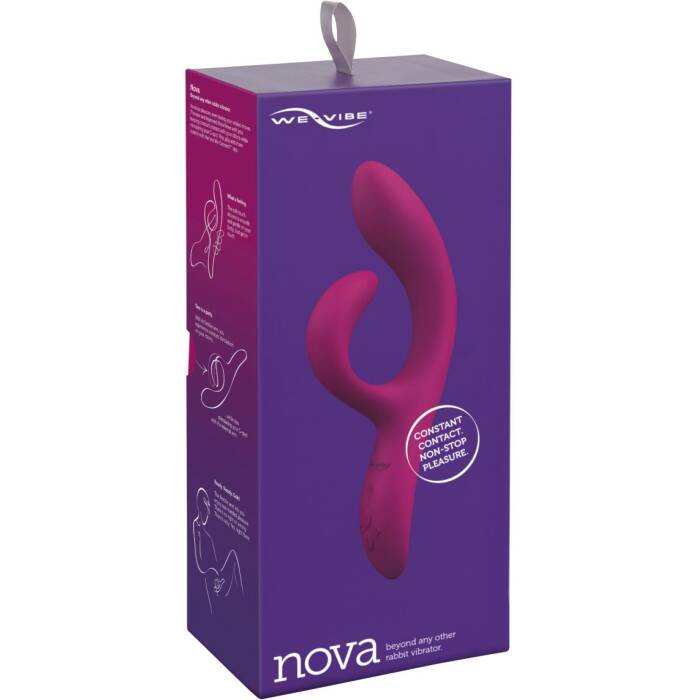 Смарт вібратор-кролик We-Vibe Nova Fuchsia, ергономічний, регульований кут нахилу стовбура