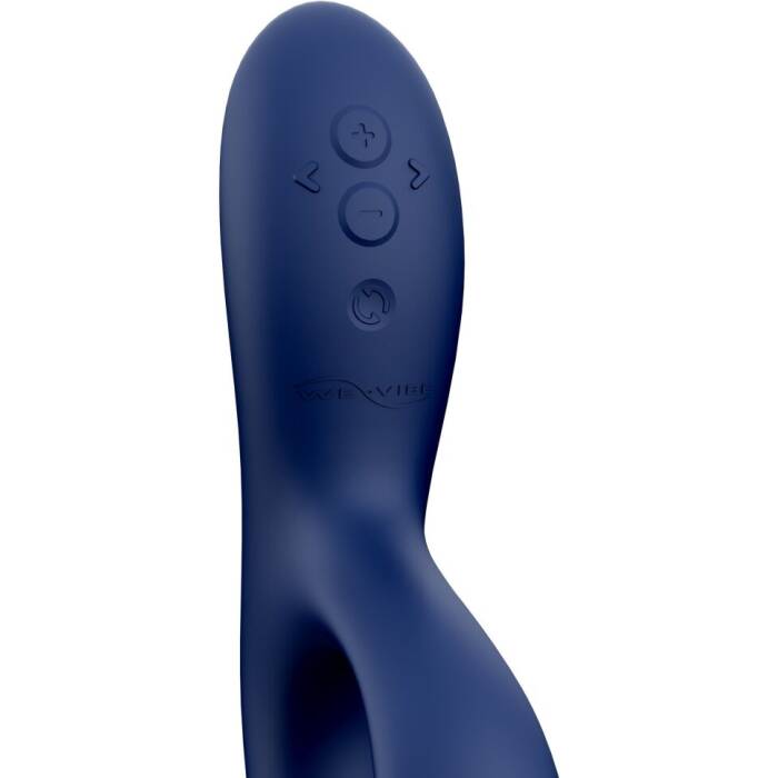 Смарт вібратор-кролик We-Vibe Nova Midnight Blue, ергономічний, регульований кут нахилу стовбура