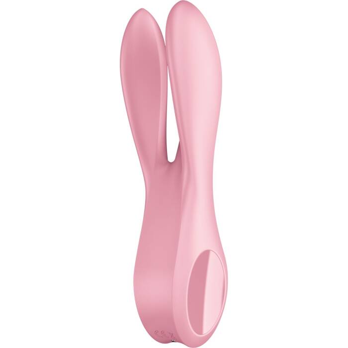 Кліторальний вібратор Satisfyer Threesome 1 Pink з трьома гнучкими пальчиками