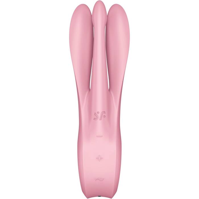 Кліторальний вібратор Satisfyer Threesome 1 Pink з трьома гнучкими пальчиками
