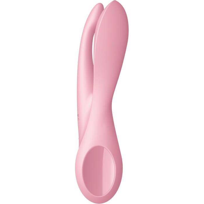Кліторальний вібратор Satisfyer Threesome 1 Pink з трьома гнучкими пальчиками