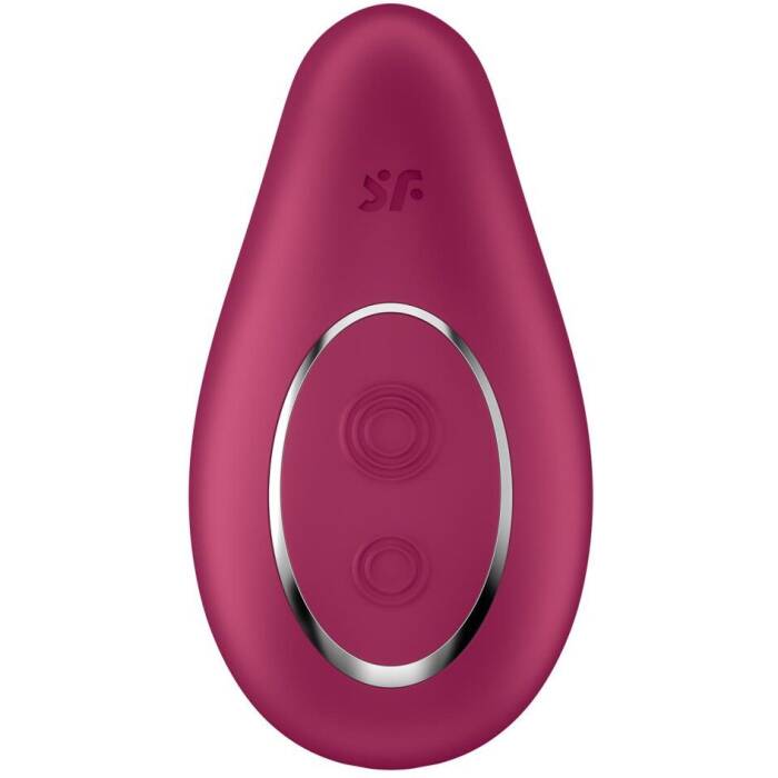 Вібратор Satisfyer Dipping Delight Berry, 2 мотори, гнучкий кінчик