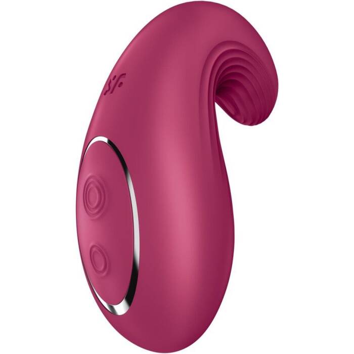 Вібратор Satisfyer Dipping Delight Berry, 2 мотори, гнучкий кінчик