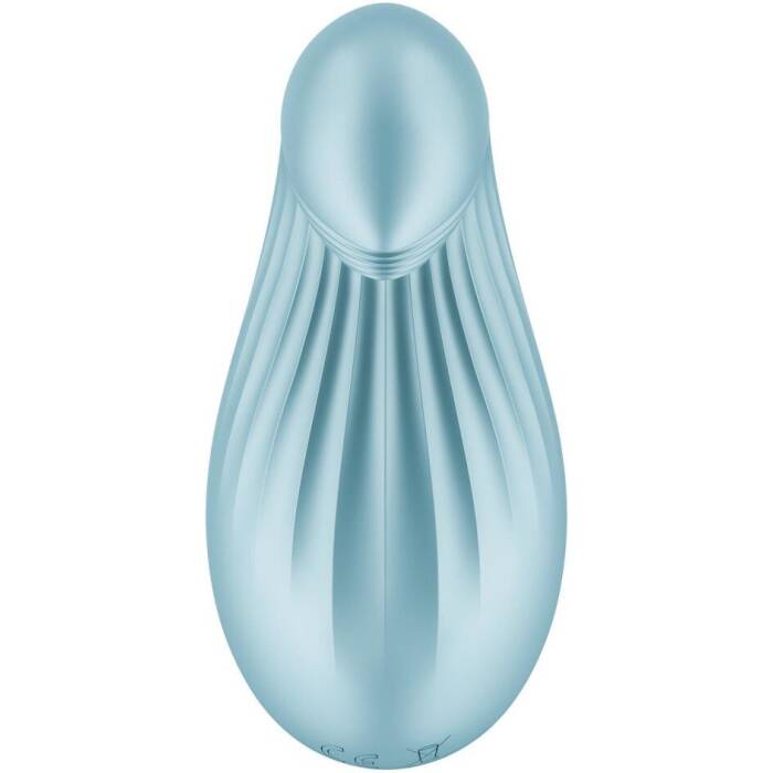 Вібратор Satisfyer Dipping Delight Light Blue, 2 мотори, гнучкий кінчик