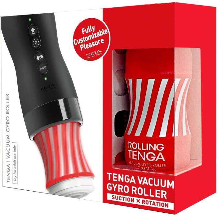 Автоматичний мастурбатор Tenga VACUUM GYRO ROLLER SET, ротація та вакуум, сумісний з Tenga Cup