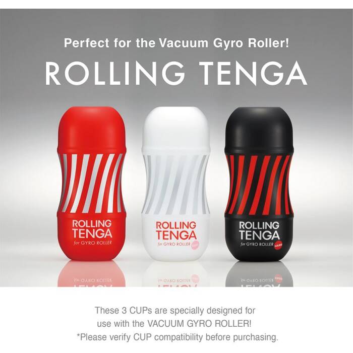 Автоматичний мастурбатор Tenga VACUUM GYRO ROLLER SET, ротація та вакуум, сумісний з Tenga Cup