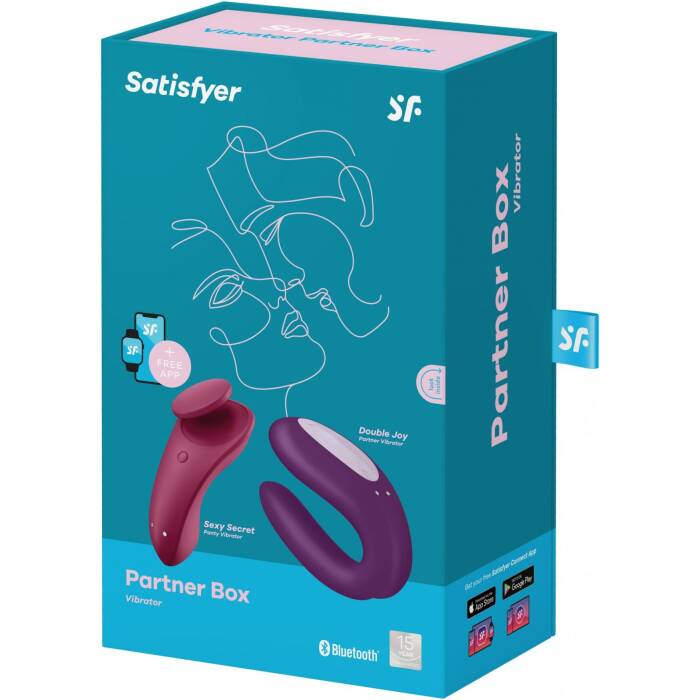 Набір Satisfyer Partner Box 1 (вібратор для пар Double Joy + вібратор у трусики Sexy Secret)