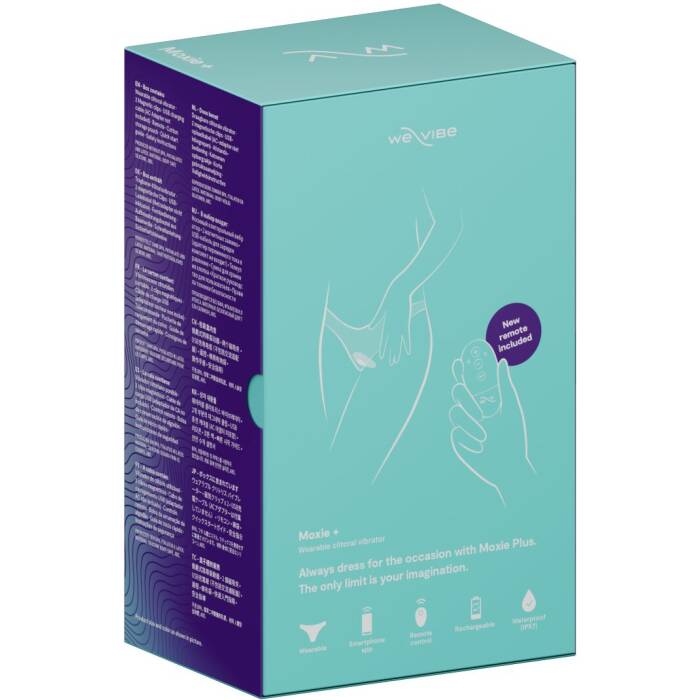 Смарт-вібратор у трусики We-Vibe Moxie+ Aqua, оновлений пульт ДК