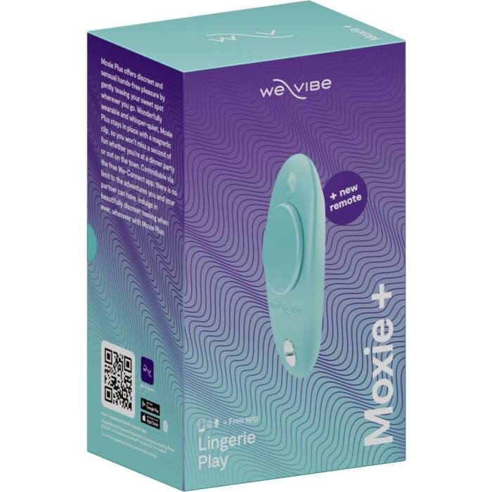 Смарт-вібратор у трусики We-Vibe Moxie+ Aqua, оновлений пульт ДК