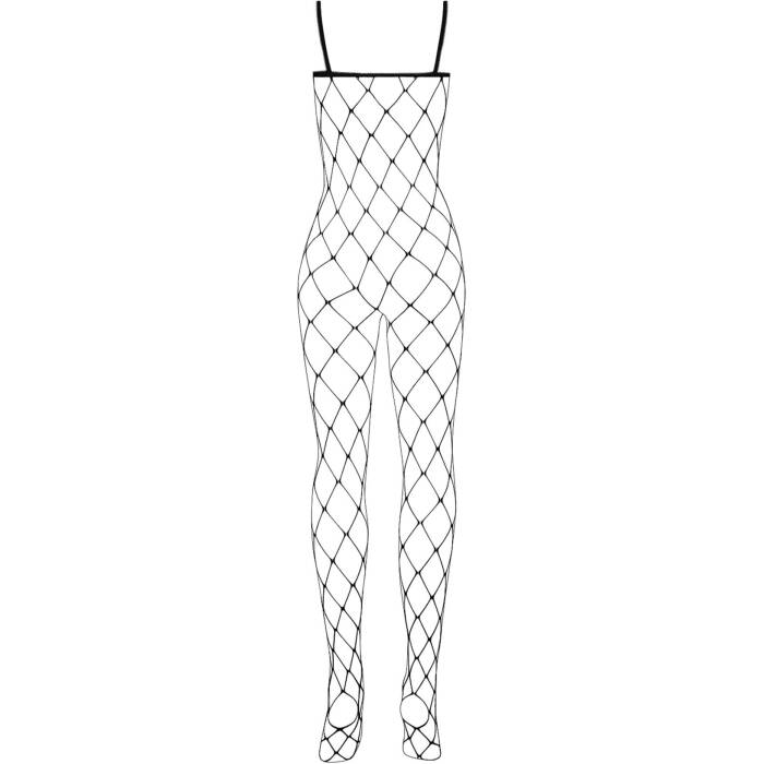 (SALE) Бодістокінг з великим вічком і відкритими грудьми Obsessive Bodystocking N102 S/M/L, чорний