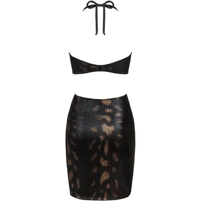 Сукня під зміїну шкіру Obsessive Vivianty dress M/L, чорна