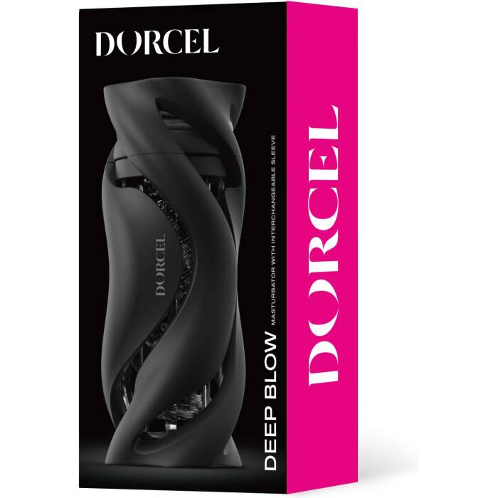 Мастурбатор Dorcel DEEP BLOW BLACK, подвійне використання