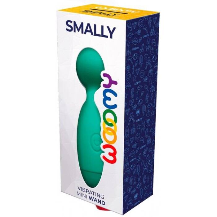 Мінівібромасажер Wooomy Smally Mini Wand Turquoise