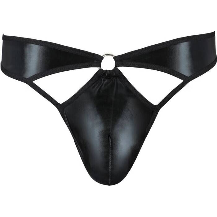 Чоловічі стринги Passion 033 THONG PAUL S/M Black, під латекс