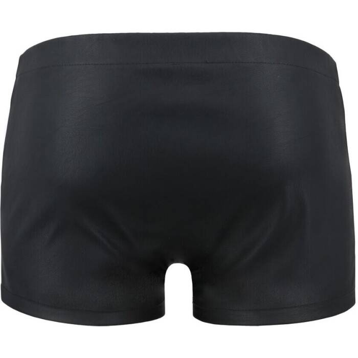 Чоловічі шкіряні боксери із заклепками Passion 048 SHORT DAVID XXL/XXXL Black