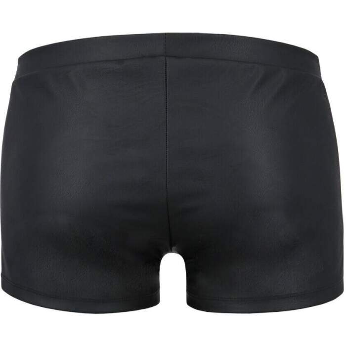 Чоловічі шкіряні боксери з клапаном Passion 050 SHORT PATRICK L/XL Black