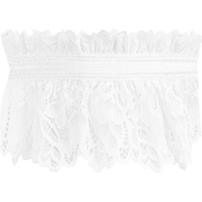 Ажурна підв’язка Obsessive Amor Blanco garter, white