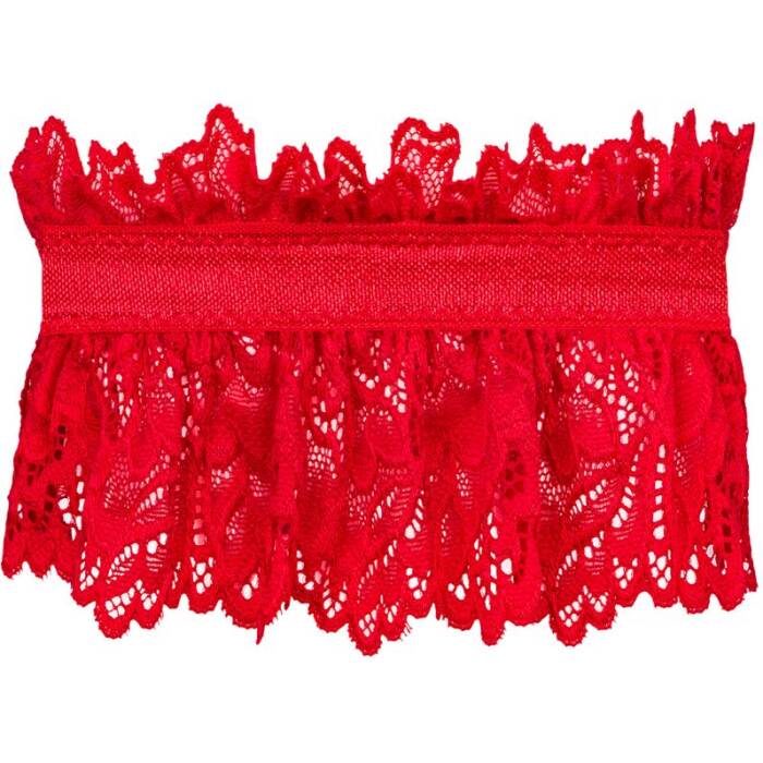 (SALE) Ажурна підв’язка Obsessive Amor Cherris garter, red